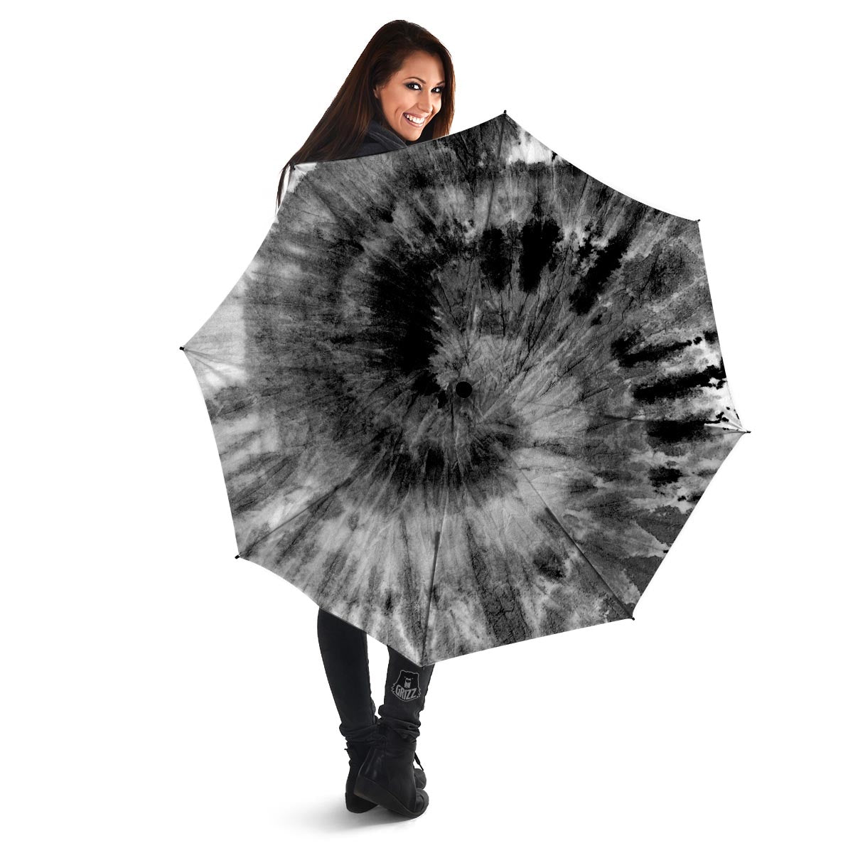 Black Tie Dye Umbrella-grizzshop