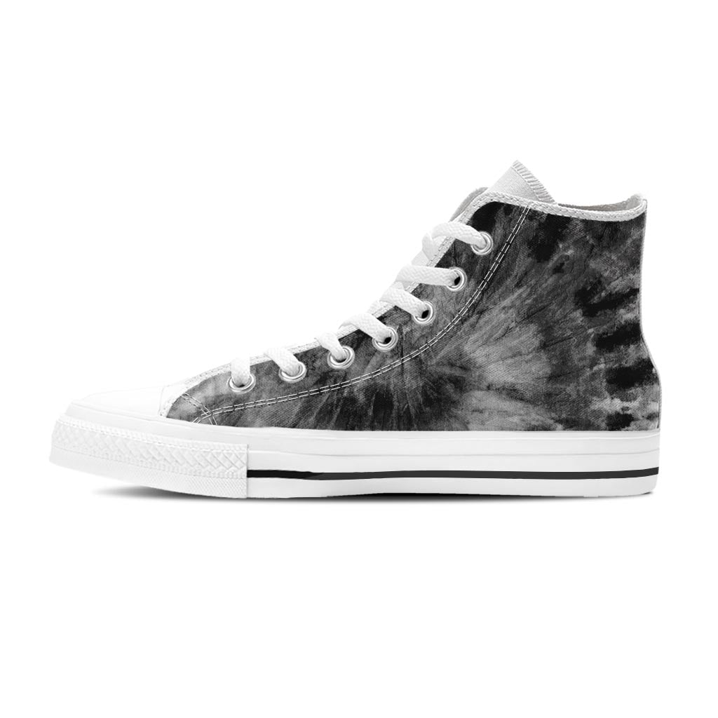 Black Tie Dye Women's High Top Shoes-grizzshop