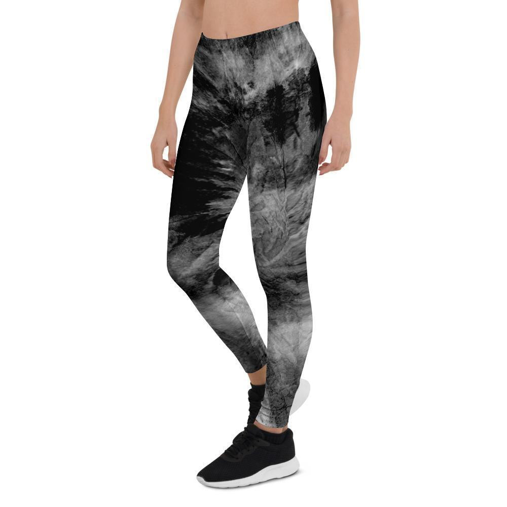 Black Tie Dye Women's Leggings-grizzshop