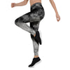 Black Tie Dye Women's Leggings-grizzshop