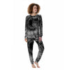 Black Tie Dye Women's Pajamas-grizzshop