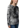 Black Tie Dye Women's Sweatshirt-grizzshop