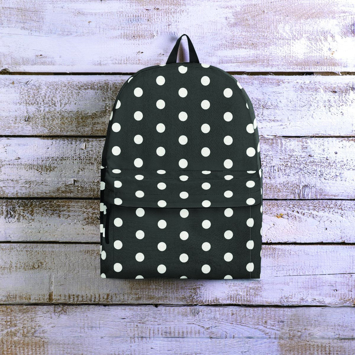 Black Tiny Polka Dot Backpack-grizzshop