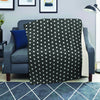 Black Tiny Polka Dot Blanket-grizzshop