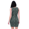 Black Tiny Polka Dot Bodycon Dress-grizzshop