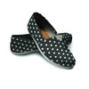 Black Tiny Polka Dot Canvas Shoes-grizzshop