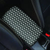 Black Tiny Polka Dot Car Console Cover-grizzshop