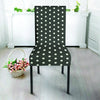 Black Tiny Polka Dot Chair Cover-grizzshop