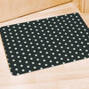 Black Tiny Polka Dot Door Mat-grizzshop