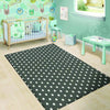 Black Tiny Polka Dot Floor Mat-grizzshop