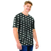 Black Tiny Polka Dot Men T Shirt-grizzshop