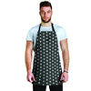 Black Tiny Polka Dot Men's Apron-grizzshop