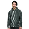 Black Tiny Polka Dot Men's Hoodie-grizzshop