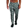 Black Tiny Polka Dot Men's Joggers-grizzshop