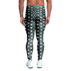 Black Tiny Polka Dot Men's Leggings-grizzshop