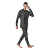 Black Tiny Polka Dot Men's Pajamas-grizzshop