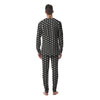 Black Tiny Polka Dot Men's Pajamas-grizzshop