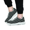 Black Tiny Polka Dot Men's Sneakers-grizzshop