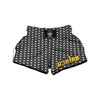 Black Tiny Polka Dot Muay Thai Boxing Shorts-grizzshop