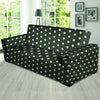 Black Tiny Polka Dot Sofa Cover-grizzshop