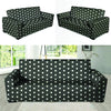 Black Tiny Polka Dot Sofa Cover-grizzshop