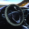 Black Tiny Polka Dot Steering Wheel Cover-grizzshop