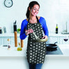 Black Tiny Polka Dot Women's Apron-grizzshop