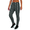 Black Tiny Polka Dot Women's Joggers-grizzshop