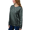 Black Tiny Polka Dot Women's Sweatshirt-grizzshop