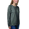 Black Tiny Polka Dot Women's Sweatshirt-grizzshop