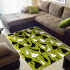 Black White Duck Mallard Pattern Prin Floor Mat-grizzshop