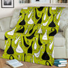 Black White Duck Mallard Pattern Print Blanket-grizzshop