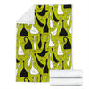 Black White Duck Mallard Pattern Print Blanket-grizzshop