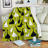 Black White Duck Mallard Pattern Print Blanket-grizzshop