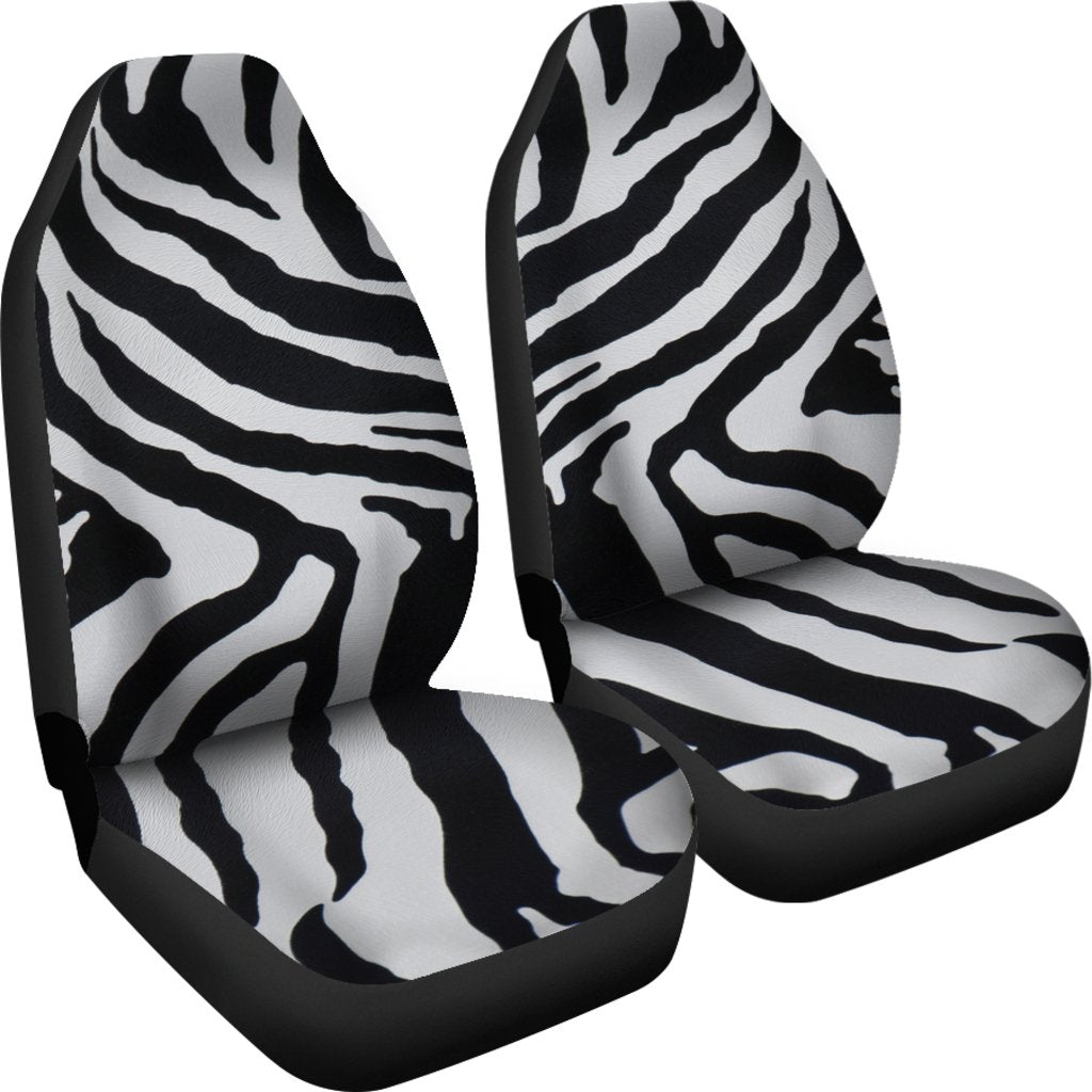 Black White Zebra Universal Fit Car Seat Cover-grizzshop