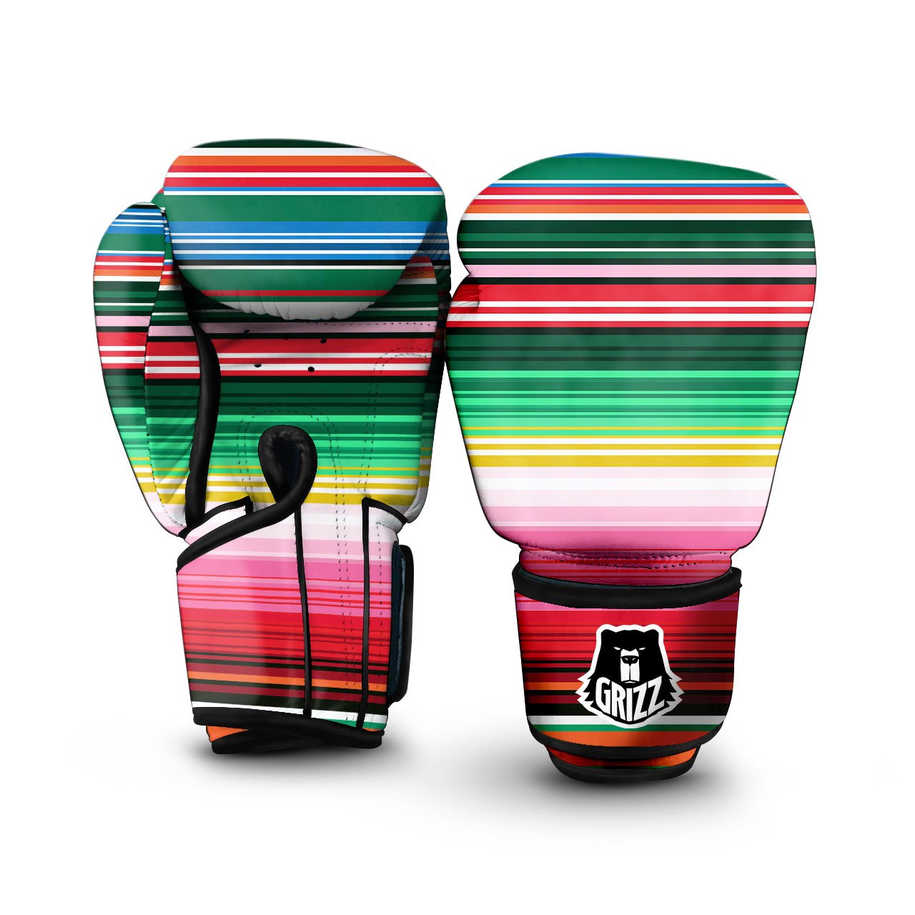 Blanket Mexican Serape Print Pattern Boxing Gloves-grizzshop