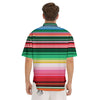 Blanket Mexican Serape Print Pattern Men's Short Sleeve Shirts-grizzshop