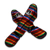 Blanket Stripe Tribal Mexican Print Muay Thai Shin Guards-grizzshop