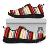 Blanket Stripe Tribal Serape Print Pattern Black Sneaker-grizzshop