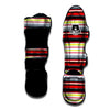 Blanket Stripe Tribal Serape Print Pattern Muay Thai Shin Guards-grizzshop