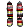 Blanket Stripe Tribal Serape Print Pattern Muay Thai Shin Guards-grizzshop