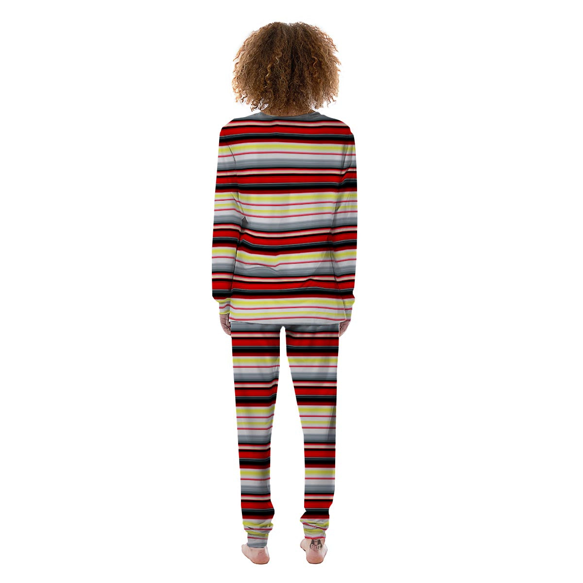 Blanket Stripe Tribal Serape Print Pattern Women's Pajamas-grizzshop