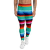 Blanket Stripes Cinco De Mayo Print Men's Leggings-grizzshop