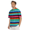 Blanket Stripes Cinco De Mayo Print Men's Short Sleeve Shirts-grizzshop