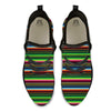 Blanket Tribal Mexican Print Pattern Black Athletic Shoes-grizzshop