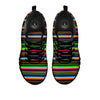 Blanket Tribal Mexican Print Pattern Black Sneaker-grizzshop