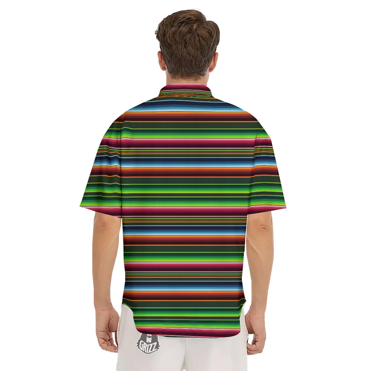 Blanket Tribal Mexican Print Pattern Men's Short Sleeve Shirts-grizzshop