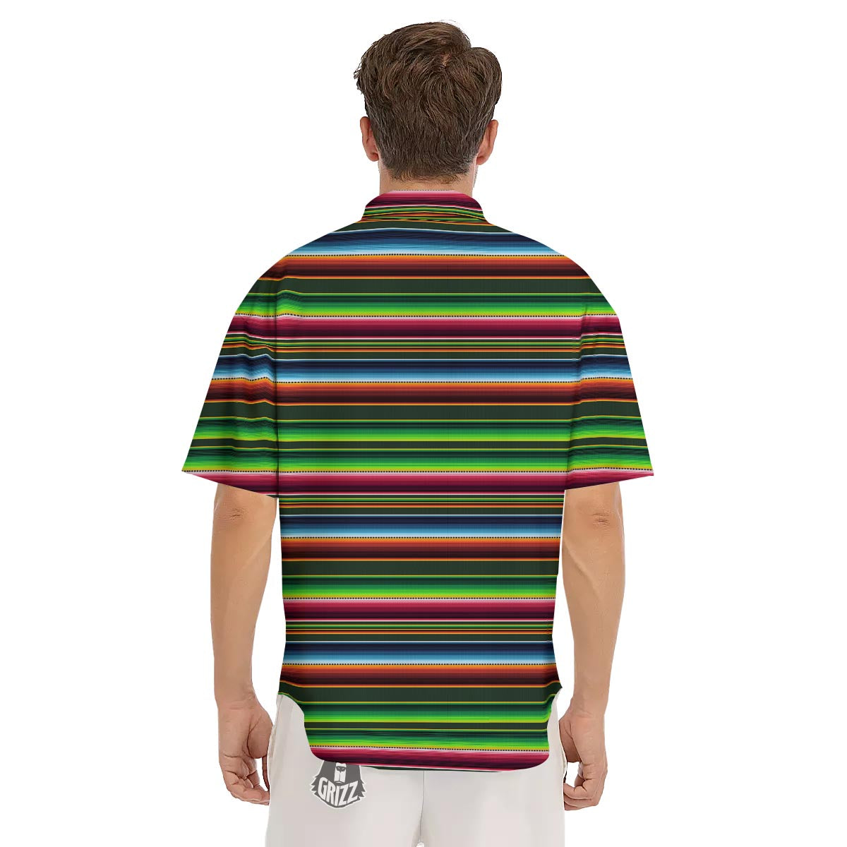 Blanket Tribal Mexican Print Pattern Men's Short Sleeve Shirts-grizzshop