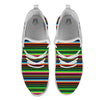 Blanket Tribal Mexican Print Pattern White Athletic Shoes-grizzshop