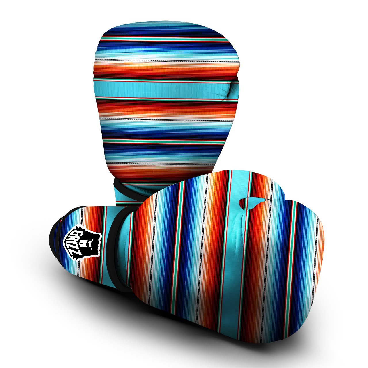 Blanket Mexican Vintage Print Pattern Boxing Gloves-grizzshop